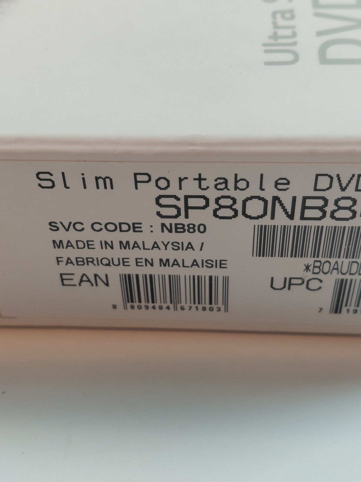 LG Ultra Slim Portable DVD Writer SP80ONB80 USB External for Mac & Windows