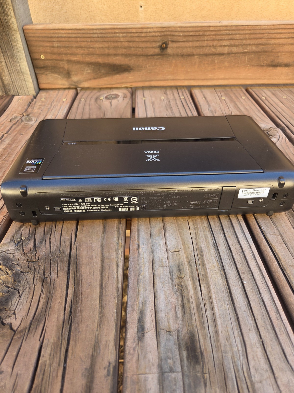 Canon PIXMA iP110 Wireless Mobile Inkjet Printer Portable Travel AirPrint Color
