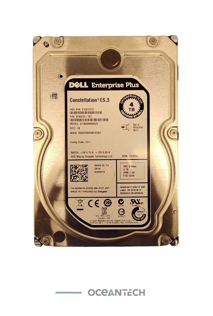 Dell 4TB 7.2k SAS 6Gbps 3.5″ 0DRMYH/DRMYH ST4000NM0023 Constellation ES.36135