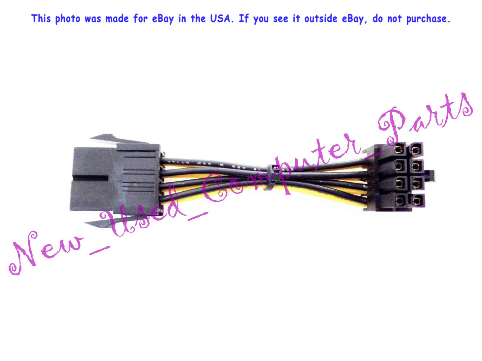 🔥 (11mm Tall) Low Profile 8-Pin (4+4) CPU to 8-Pin 12V CPU Power Cable Adapter