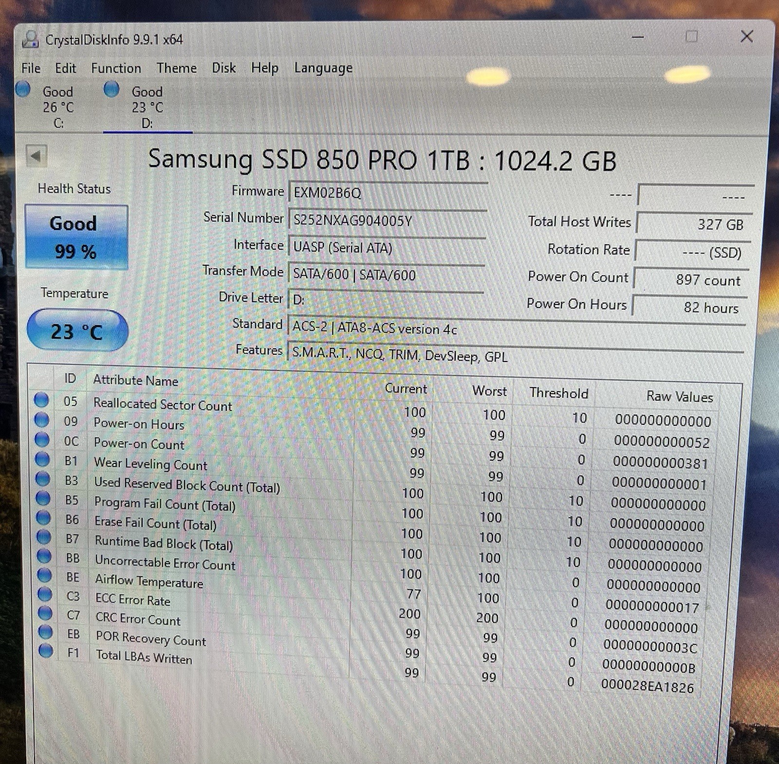 Samsung 850 PRO 1TB SATA3 2.5″ Internal Solid State Drive SSD 3 Available