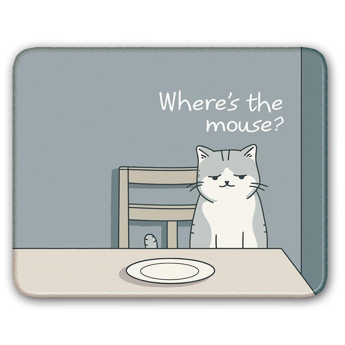 Non-Slip Mouse Pad Gaming Small 26x21cm / 10×8 inch, Cat 01