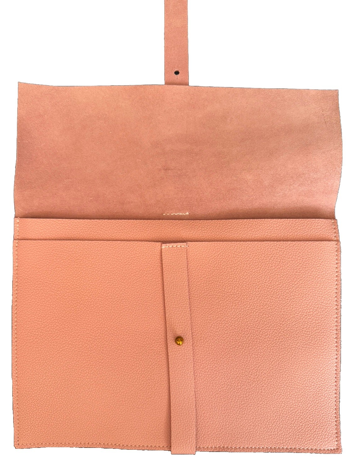 Leather Handmade Tablet Sleeve Pink For 11” Device or Notebook