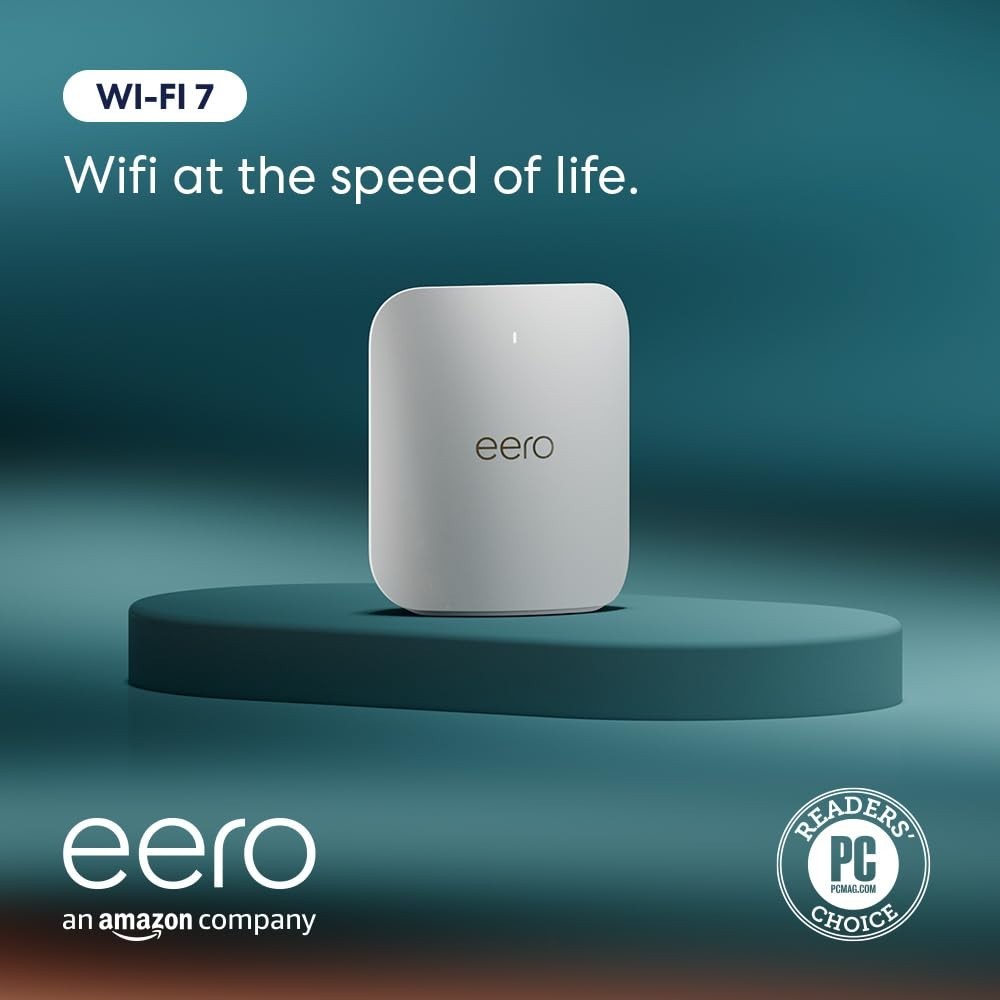 eero Pro 7 Tri-Band Mesh Wi-Fi 7 Router – 5 Gbps Ethernet – NOT ISP LOCKED