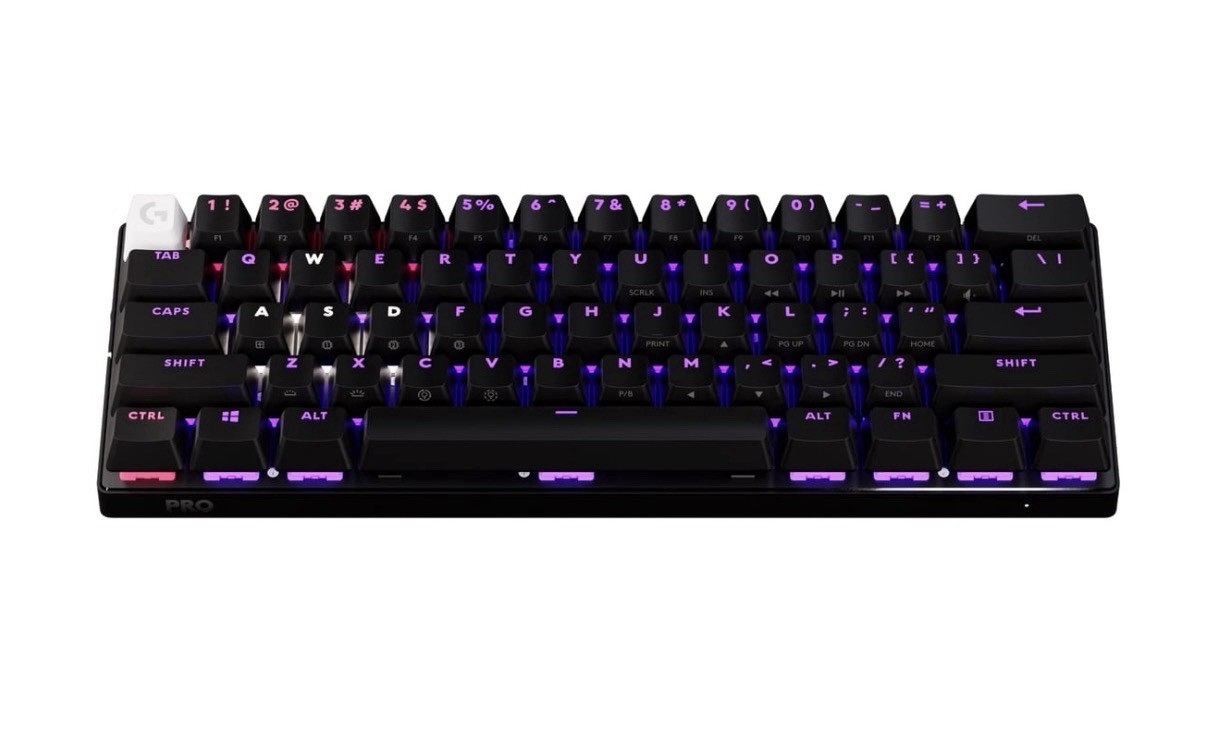 Logitech G PRO X 60 Lightspeed Wireless Gaming Keyboard Tactile Switches Black