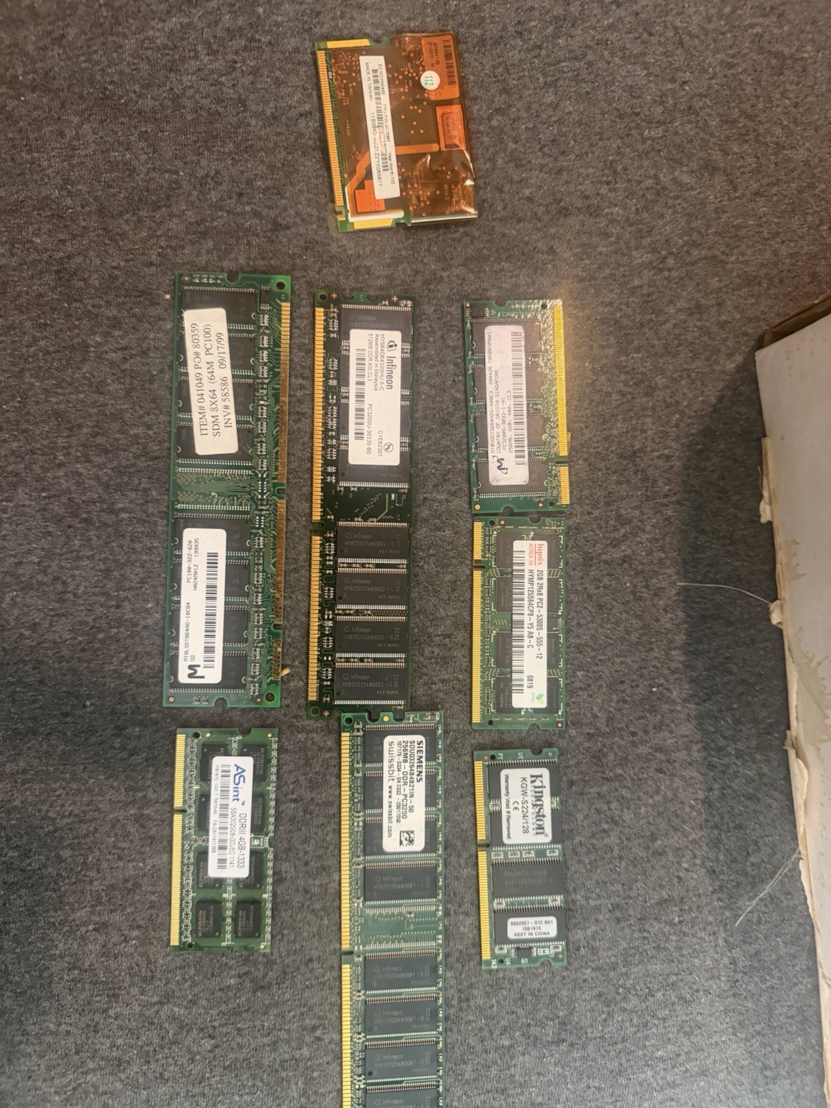 Computer, Laptop Desktop Parts Hard Drives, Ram, CPU, Memory Chips New