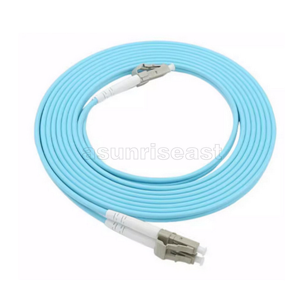 LC to LC 100Gbps OM4 Multimode Duplex Fiber Optic Patch Cord Jumper 1-40m lot