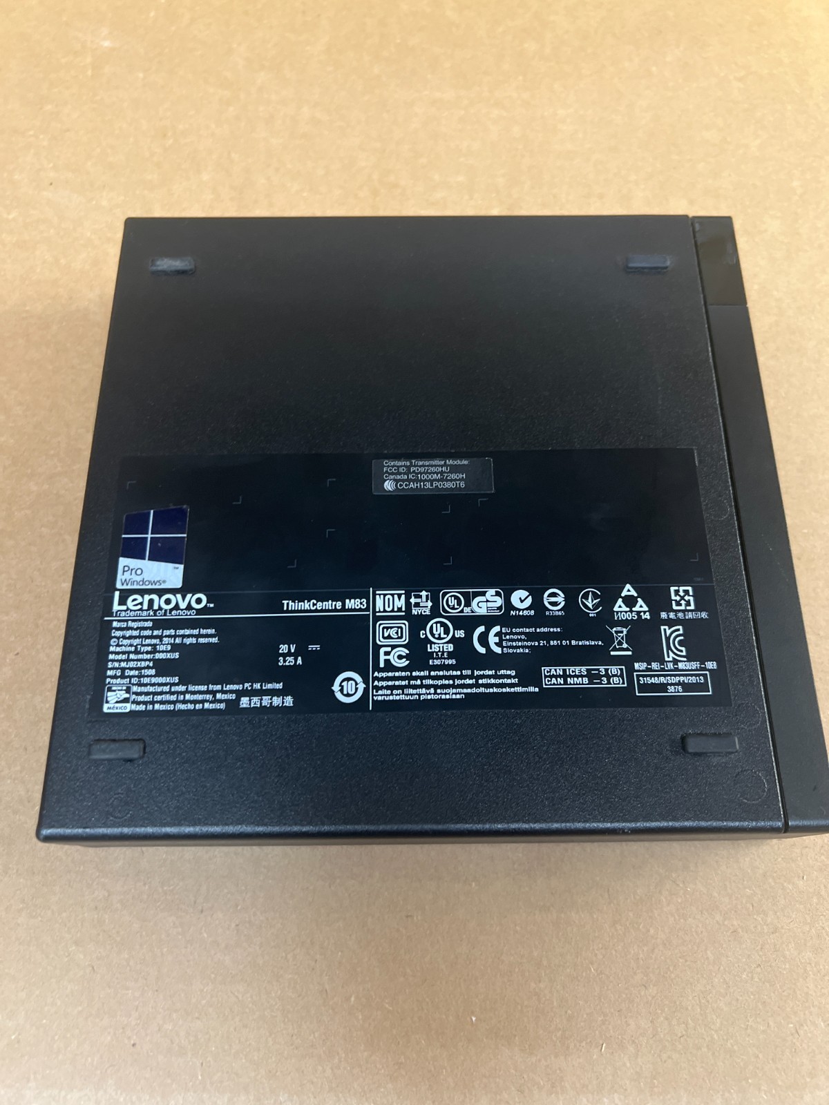 Lenovo ThinkCentre M73 Tiny i7-4785T Intel CPU No Ram or HD