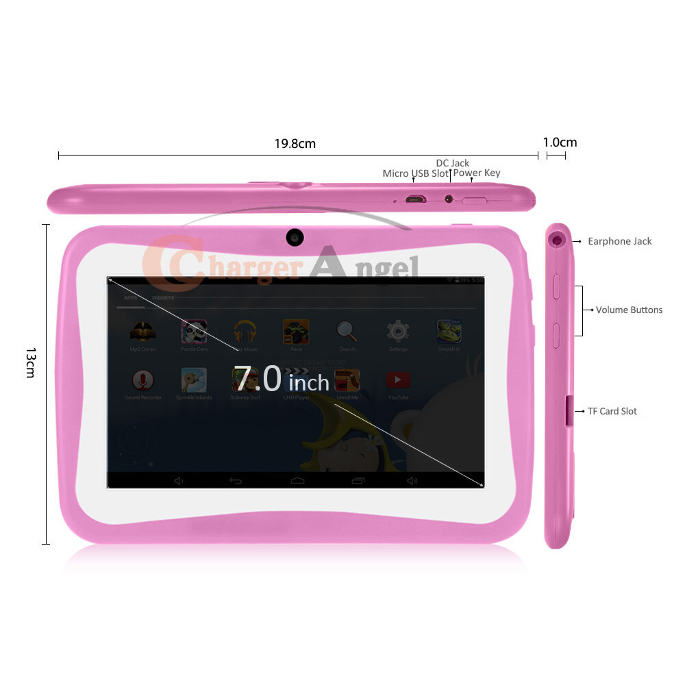7 inch Kids Tablet Android 9 Tablet for Kids Toddler 64GB WiFi BT Dual Cameras