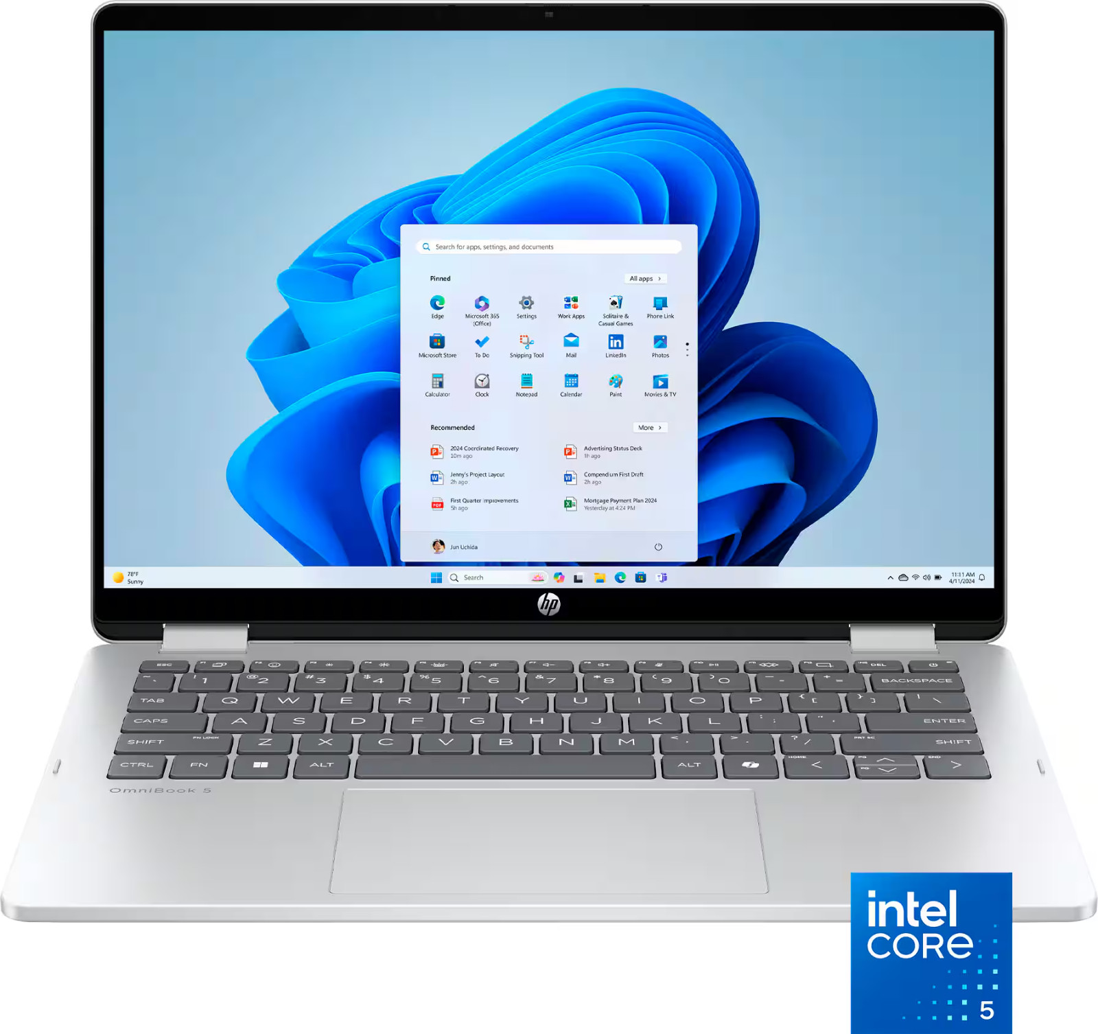 HP OmniBook 5 Flip 2in1 14″ 2K TouchScreen Laptop Intel Core 5 8GB Memory – NEW