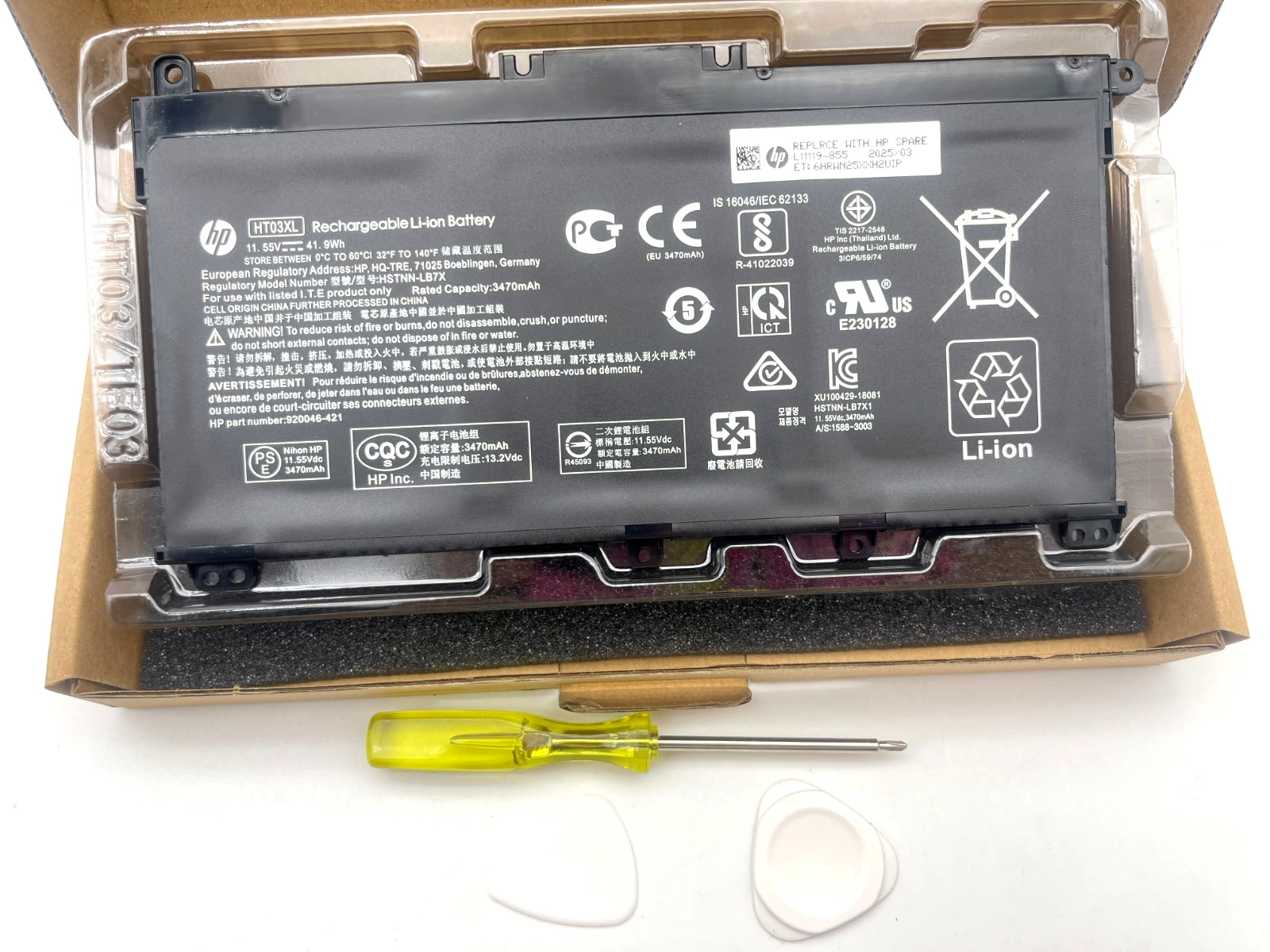 NEW Genuine HT03XL Battery for HP Pavilion L11421-2C2 L11119-855 15-CS 15-DA OEM