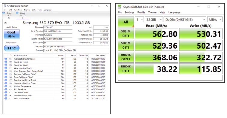 Samsung 870 EVO 1TB, 2.5 inch Internal SSD – ‎MZ-77E1T0