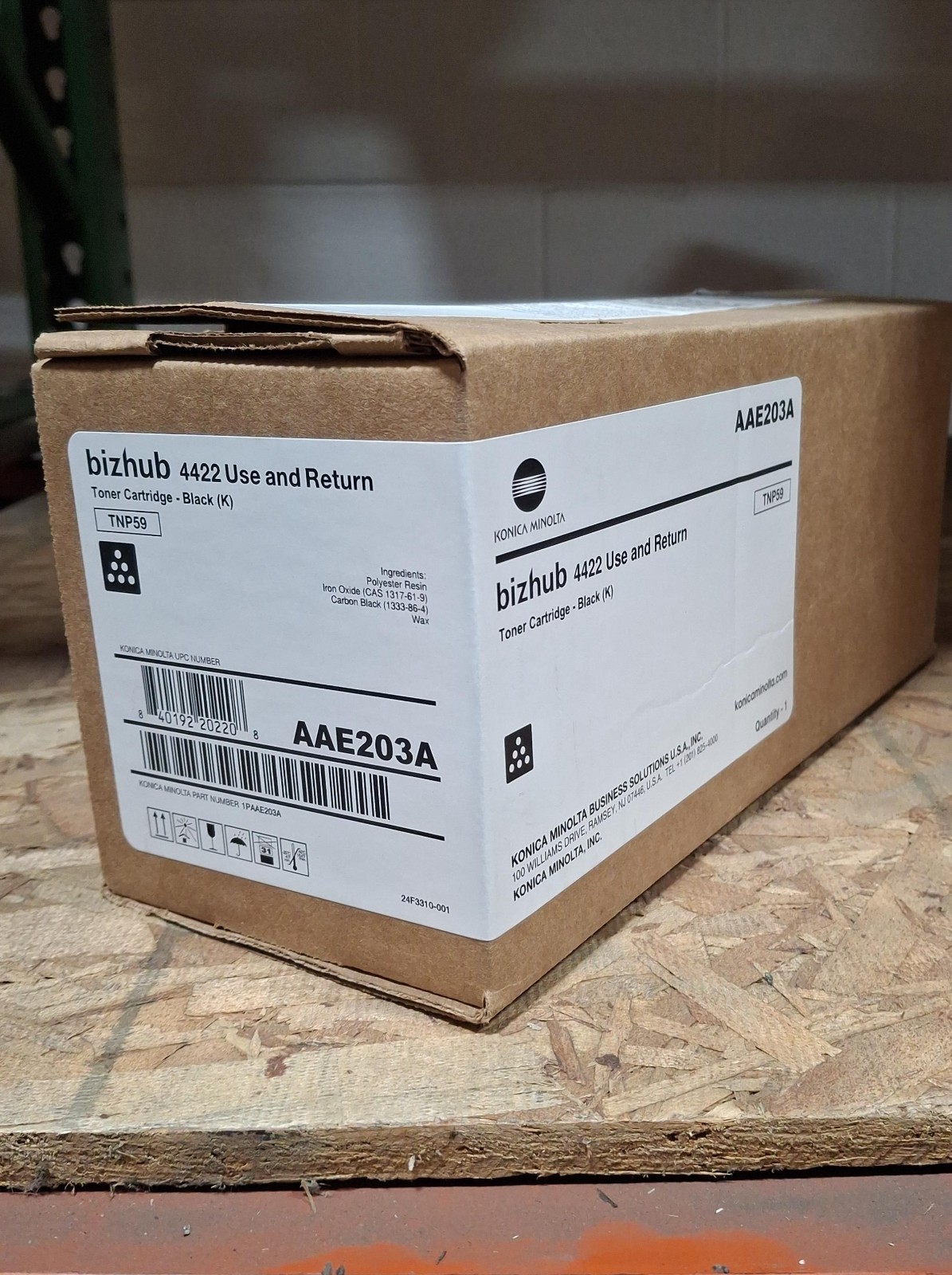 Konica Minolta TNP59 Black Toner (AAE2030), for Konica Minolta Bizhub 4422