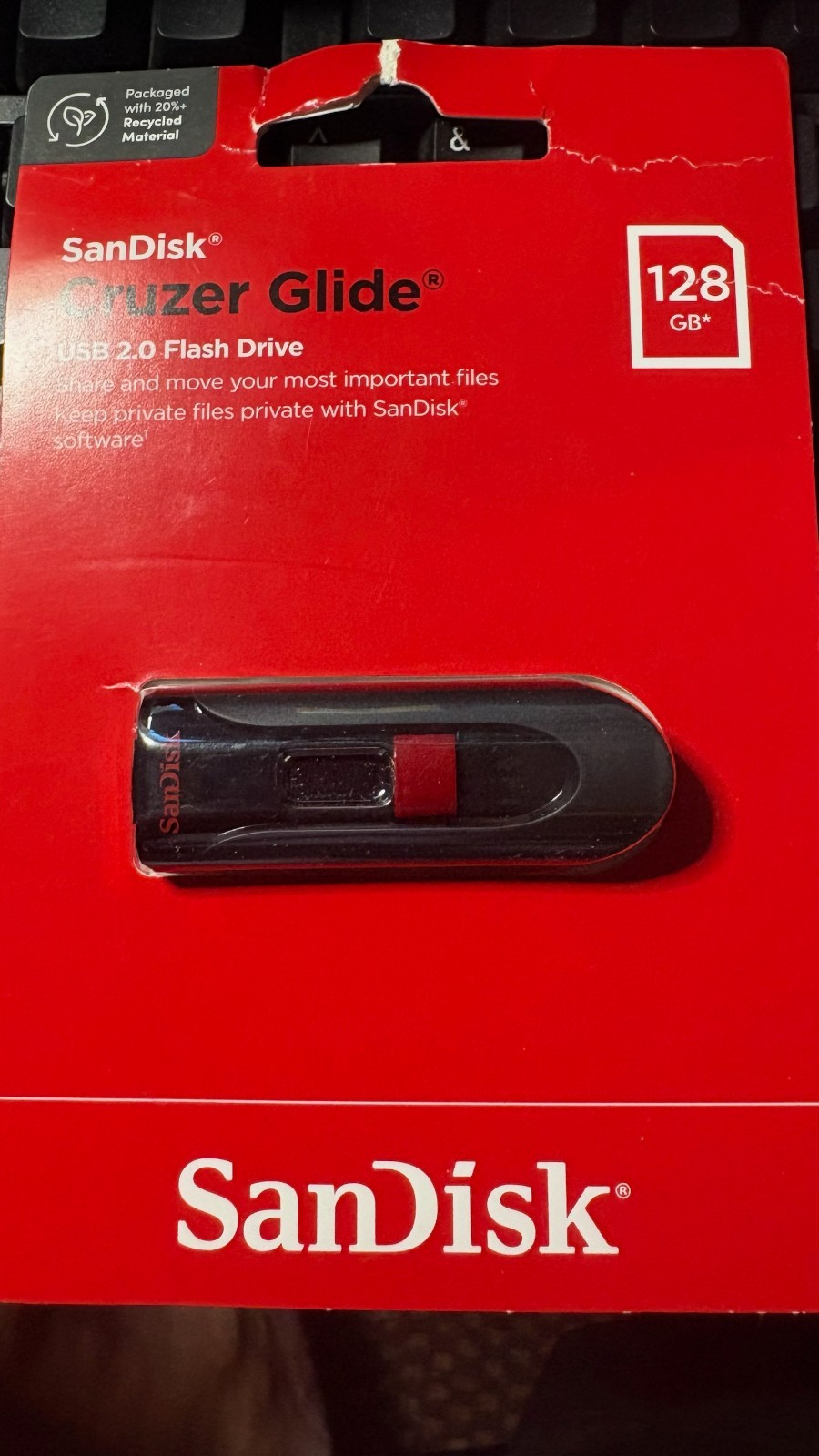 SanDisk Cruzer Glide 128GB USB Flash Drive BRAND NEW SEALED