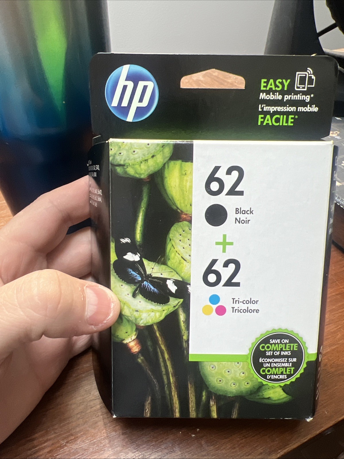 HP Genuine 62 Black/Tri-Color Ink Cartridges Sealed – EXPIRED 9/2018