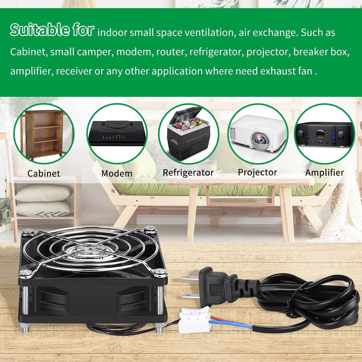 Ec Axial 80mm X 25mm 3 Inch Muffin Cooling Fan 110v 120v 220v 240v Dual Ball Sma