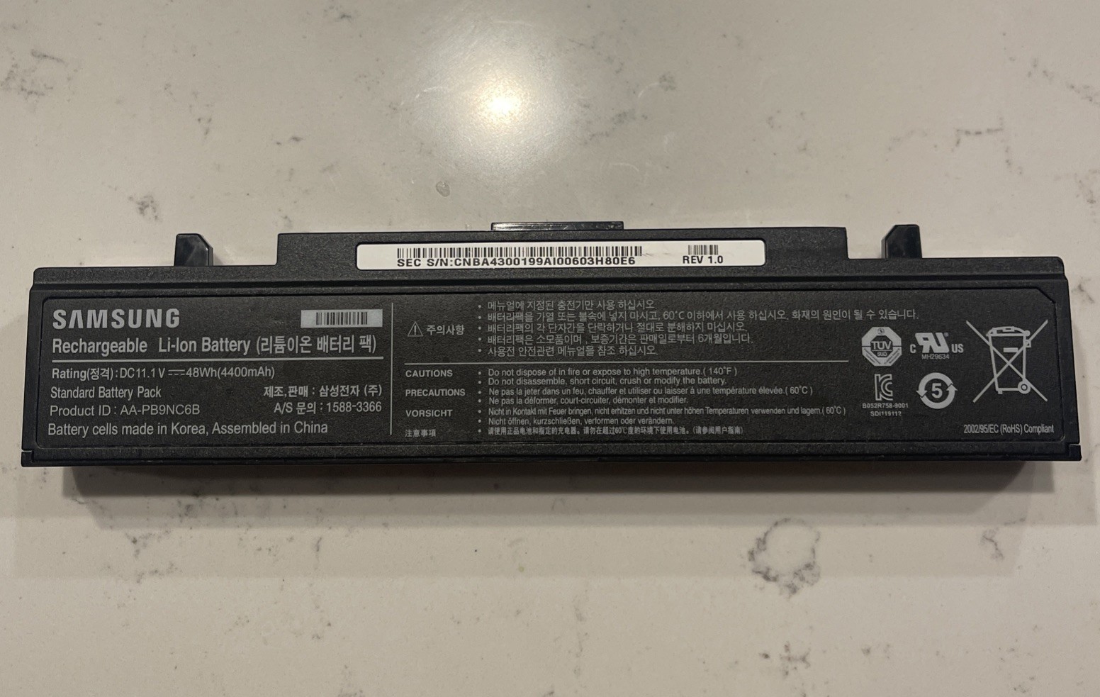 Samsung Genuine R428 R580 R780 R730 RV511 Q230 Q310 AA-PB9NC6B AA-PB9NS6B