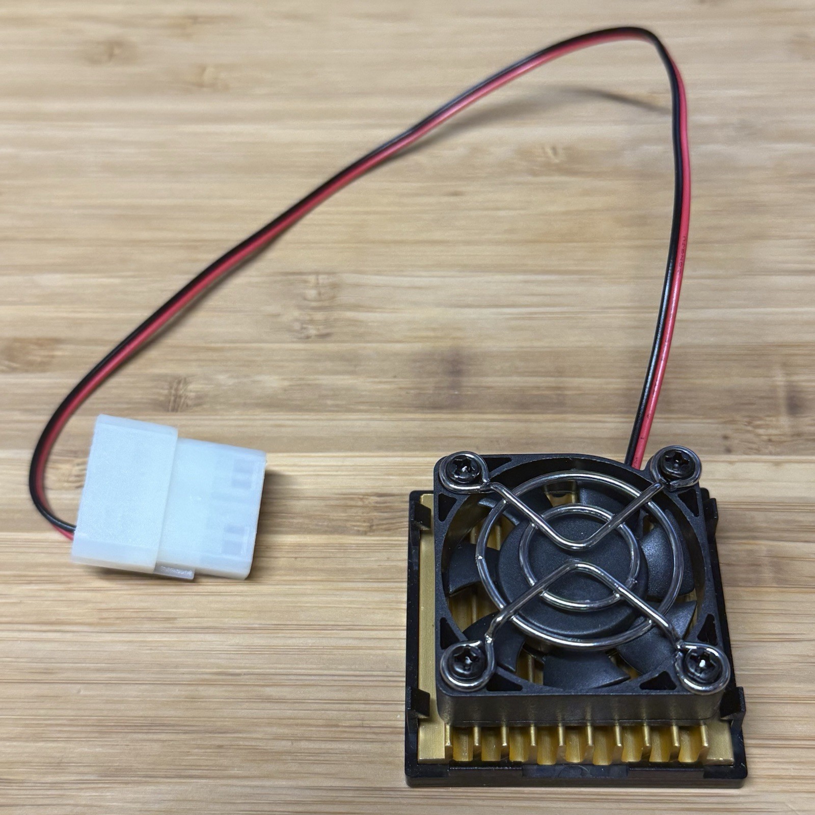 486 CPU Fan & Heatsink With Evercool 7 Blade Fan 40mm – Molex Power