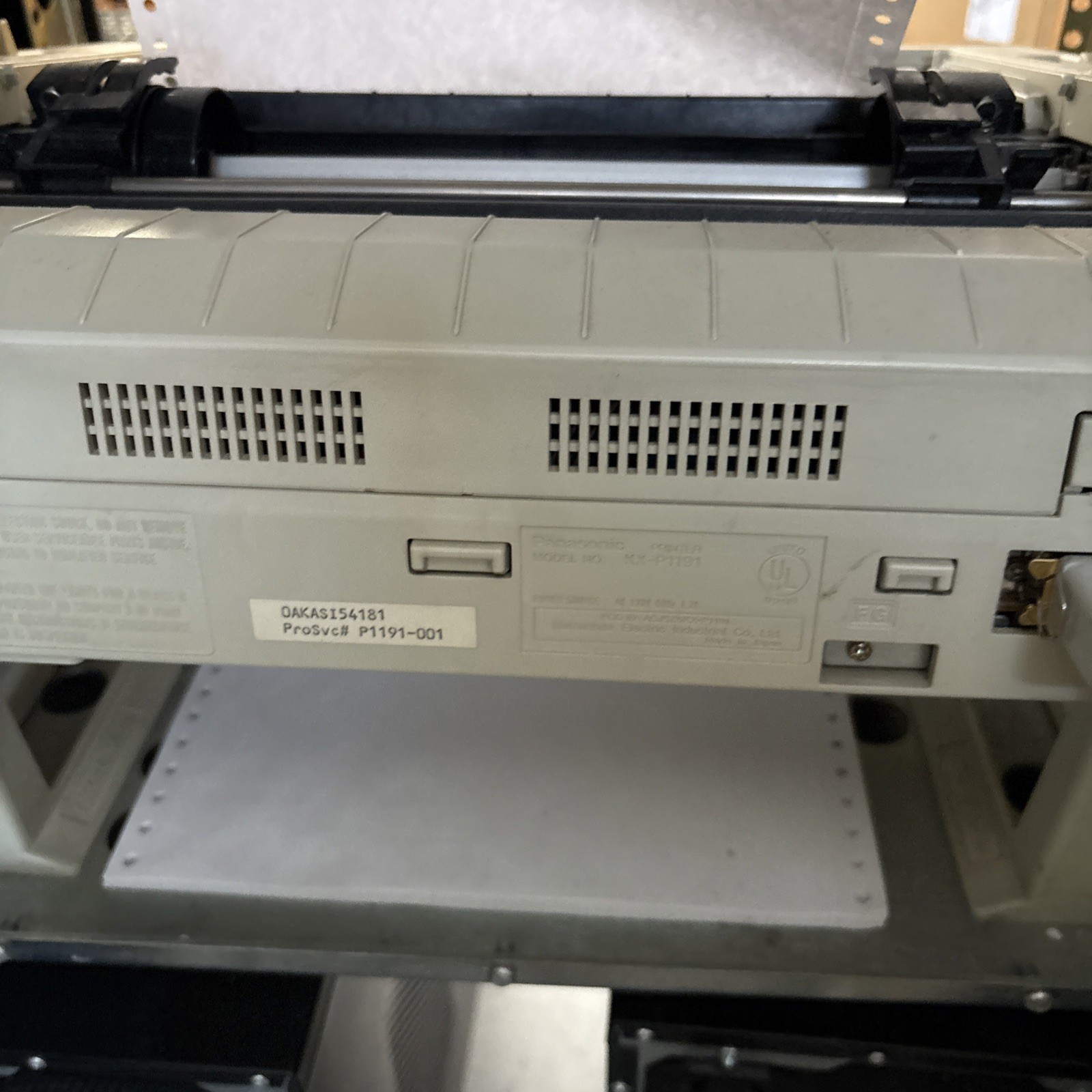 Panasonic KX-P1191 Multi-Mode Dot Matrix Printer w/ Power Cord & Cable Connector