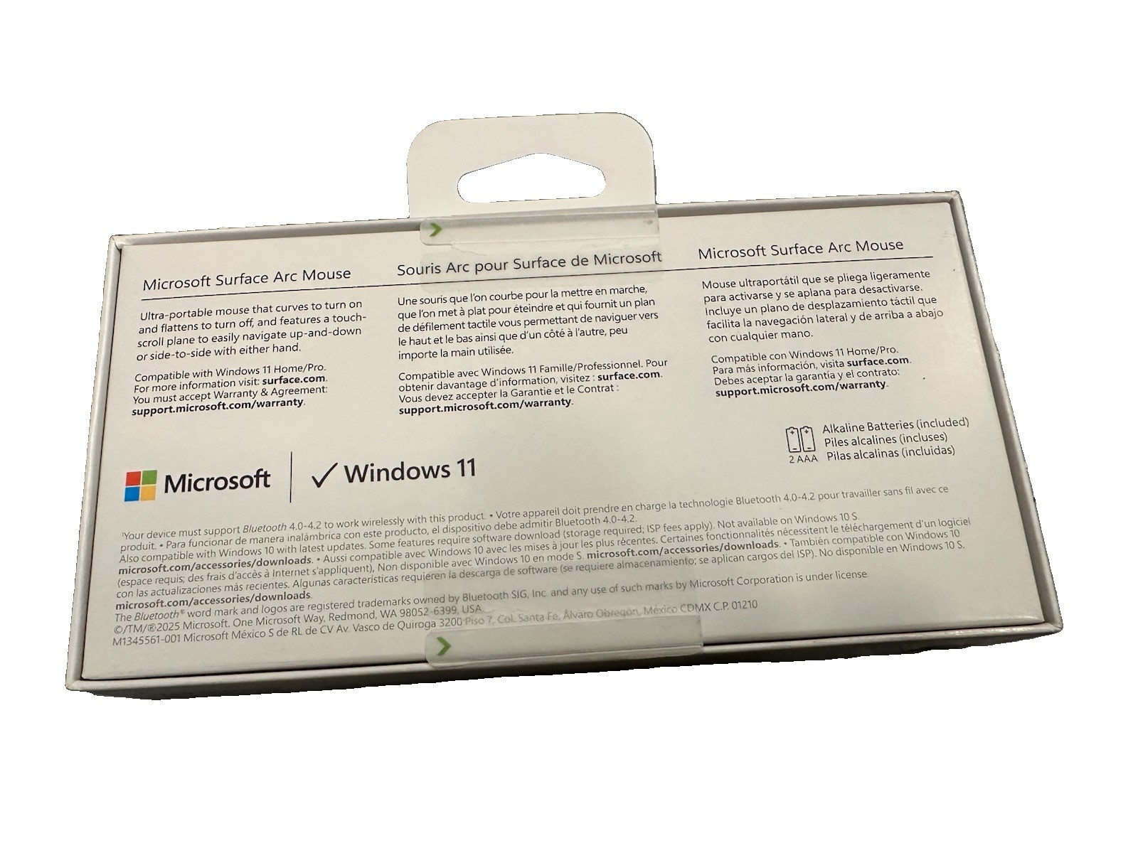 Microsoft CZV-00001 BlueTrack Wireless Bluetooth Surface Arc Mouse – Light Grey