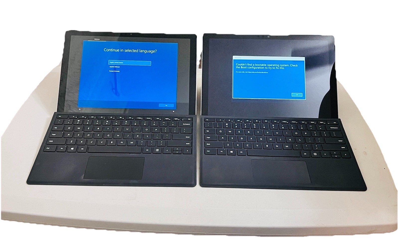 LOT OF 2 PARTS REPAIR Microsoft Surface Pro 6 1796 Intel i5-8350U 8GB RAM 128GB