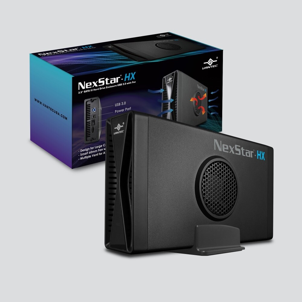 NexStar® HX, 3.5″ SATA III Hard Drive Enclosure USB 3.0 With Fan