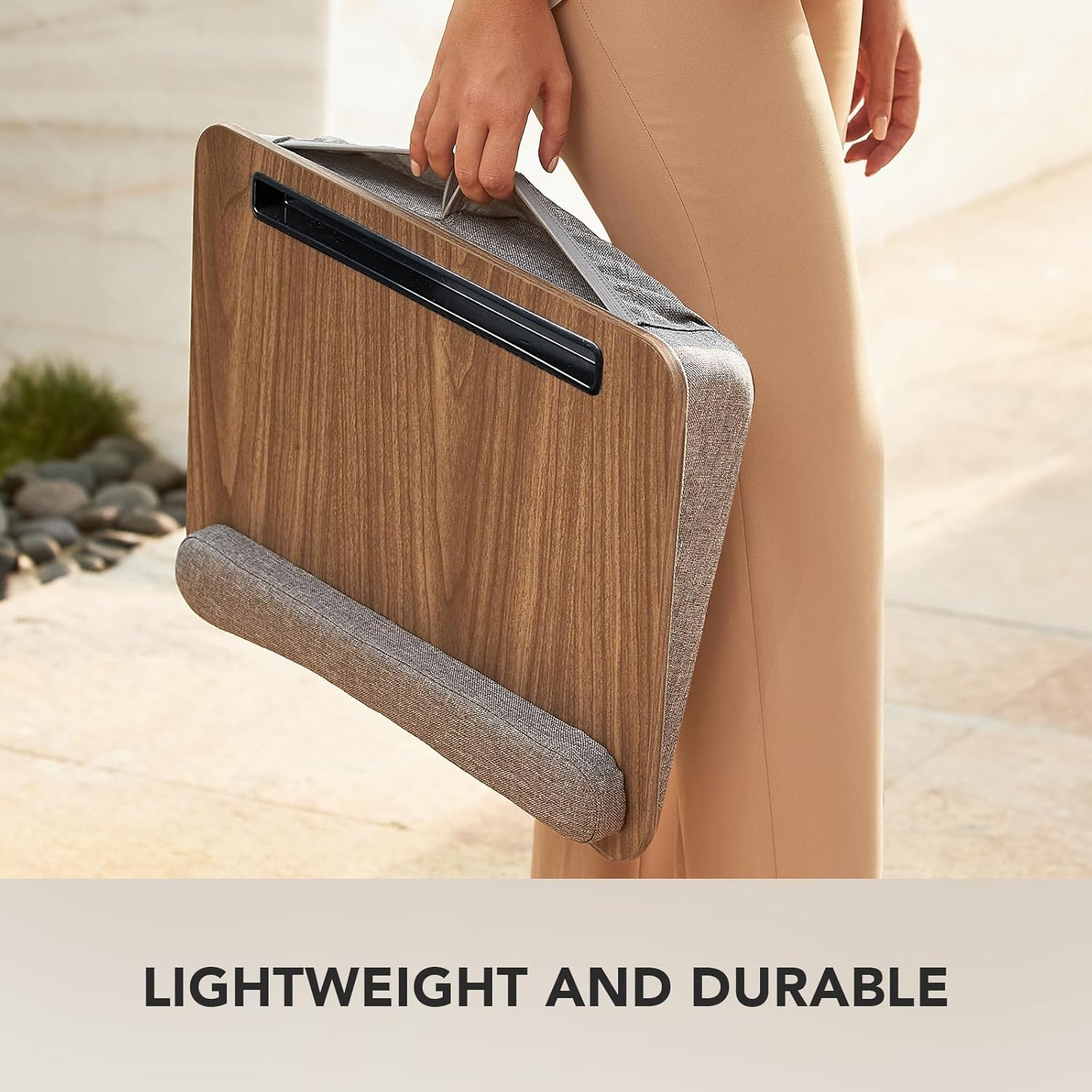 Laptop Lap Desk – Portable Lap Desk with Pillow Cushion, Fits up to 15.6 Inch La