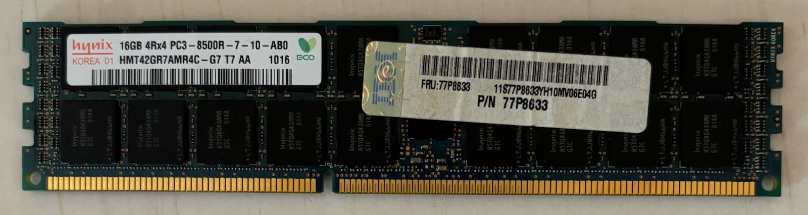 IBM 77P8633 16GB DDR3 DIMM PC3-8500R 1066MHz Server Memory RAM