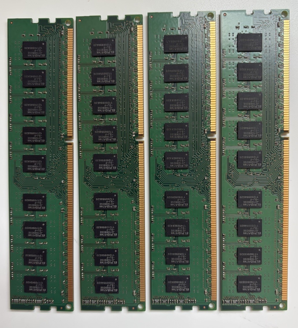 Intel Xeon E5620 LGA 1366 4 Core CPU + 16GB DDR3 PC3-10600E ECC Server RAM Combo
