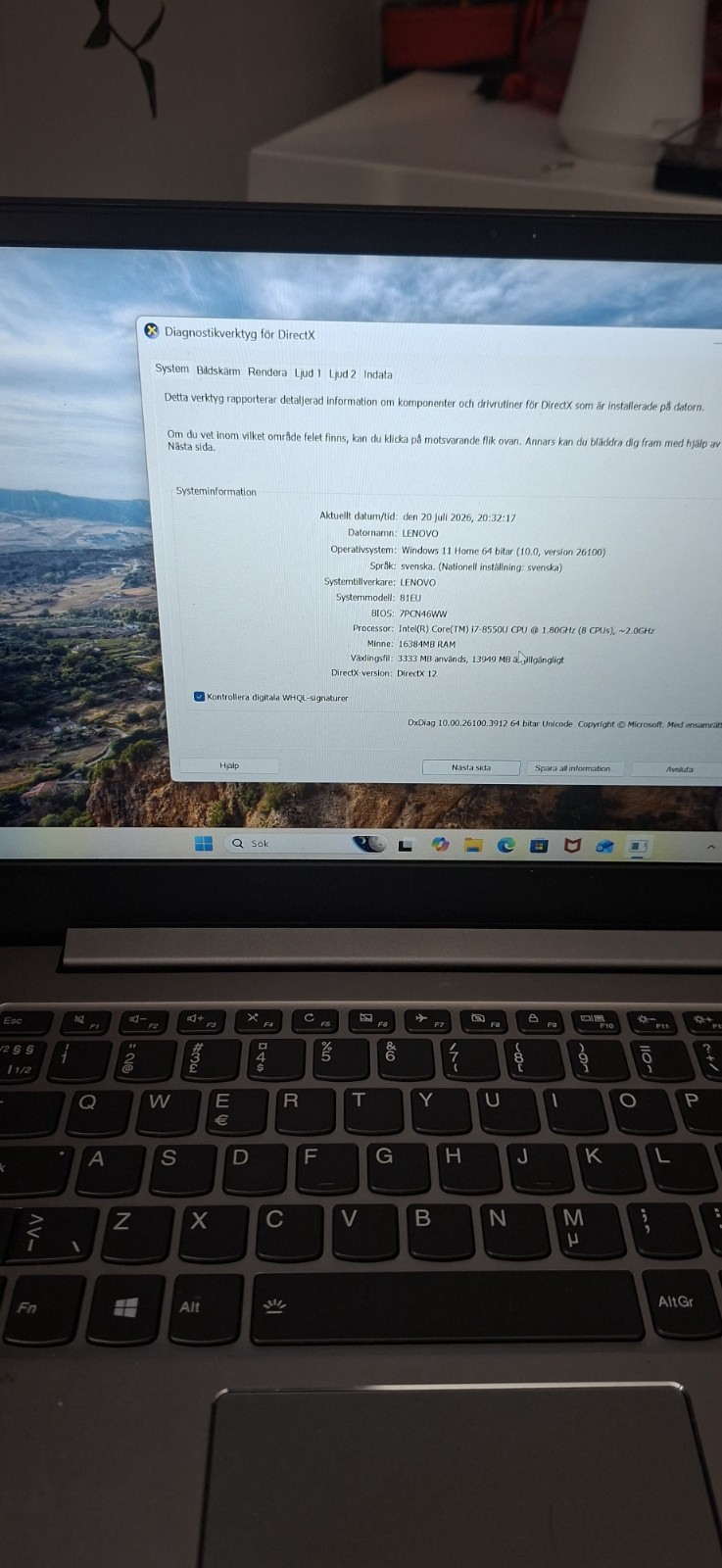 Lenovo IdeaPad 530S | i7-8550U | 16GB | 512GB SSD | GeForce MX150 | 14″