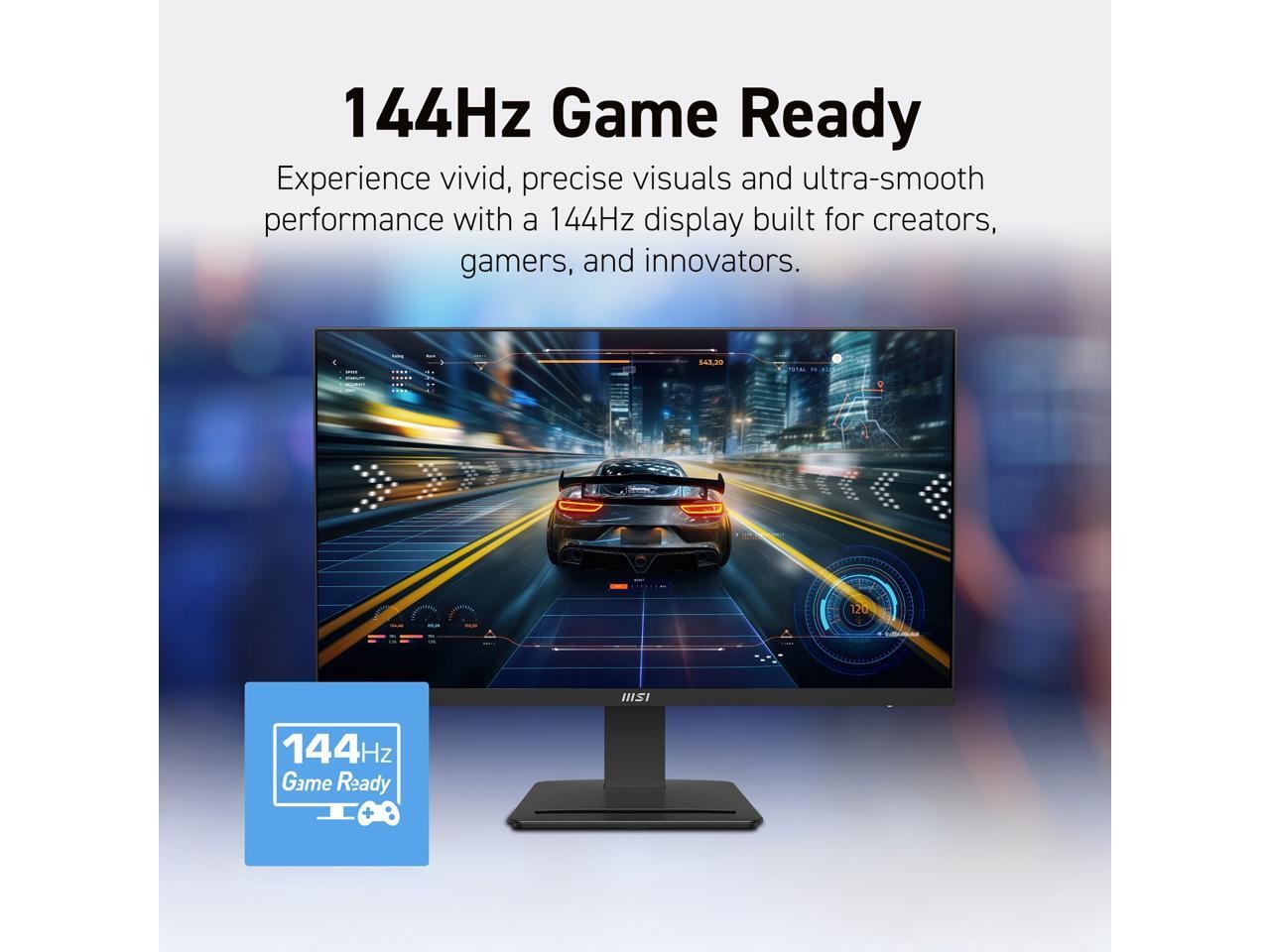 MSI PRO MP273Q E14 27″ IPS 2560 x 1440 (WQHD) Computer Monitor, 144Hz,Adaptive-S