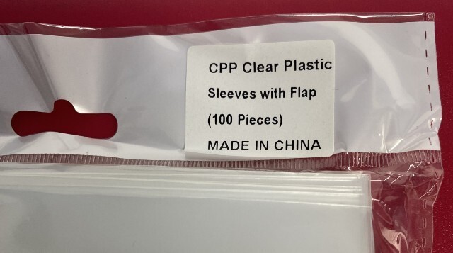 100 CD DVD CPP Clear Plastic Sleeve with Flap 100 Microns