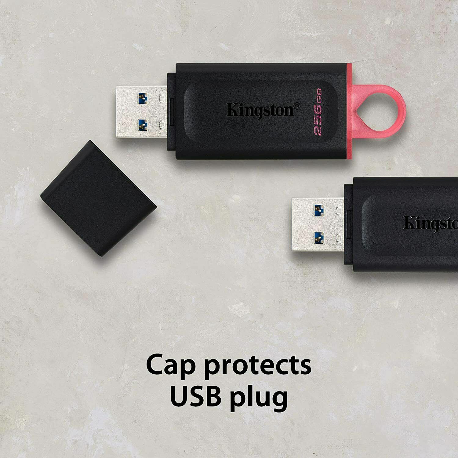 Kingston 64GB DataTraveler Exodia USB Flash Drive USB 3.2 Gen 1, Protective Cap