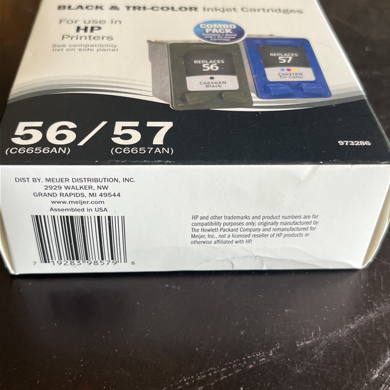 Black Color Ink for HP 56 and HP 57 Cartridges 56 and 57