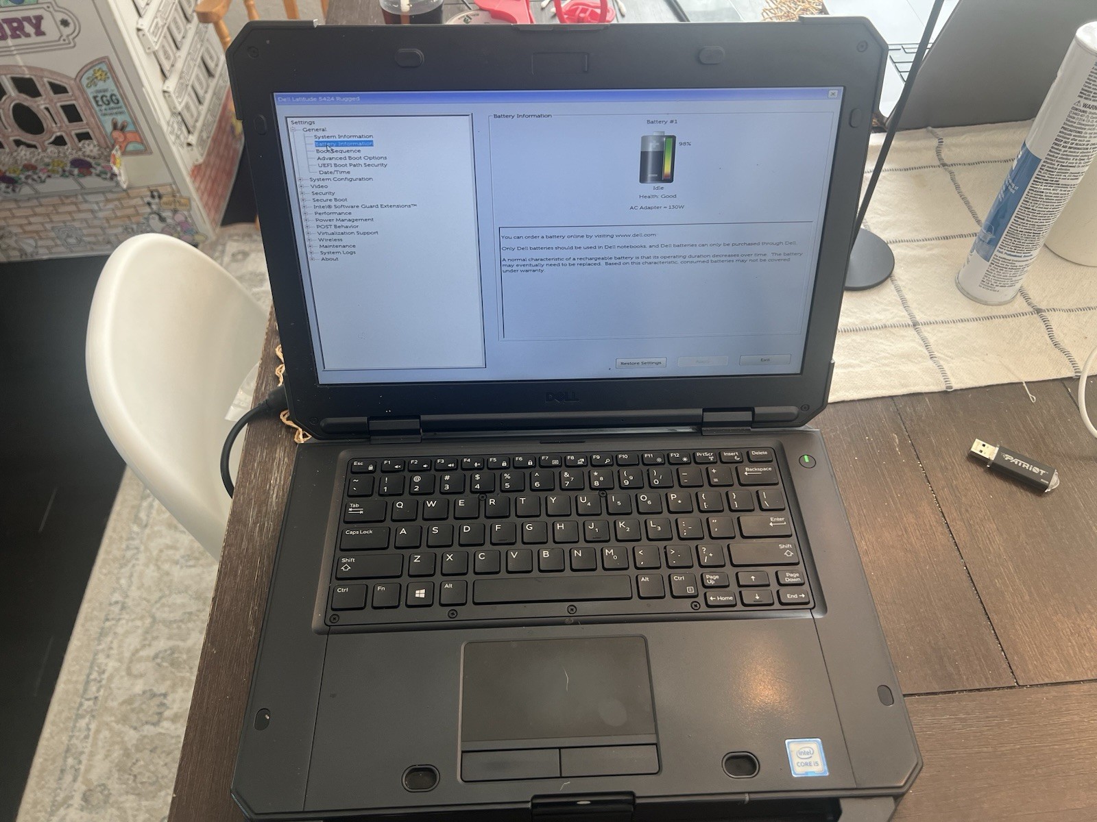 Dell Latitude 5424 Rugged 14″ i5-8350U -16GB DDR4- 512GB SSD
