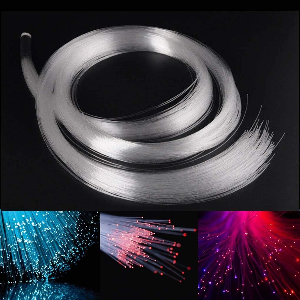 PMMA Plastic 550Pcs*0.03In*13.1Ft Fiber Optic Cable Strands 0.75Mm 4 Meter End G