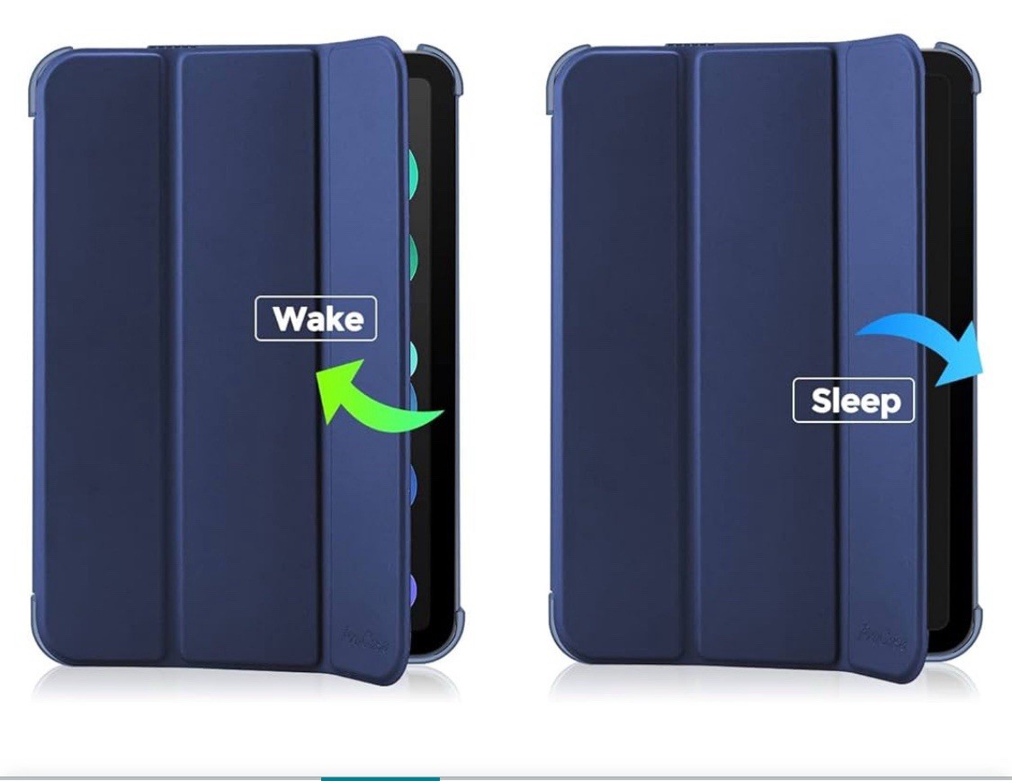 Smart Case for iPad Mini 7 A17 Pro 2024/iPad Mini 6 2021 8.3 inch iPad Mini 7th