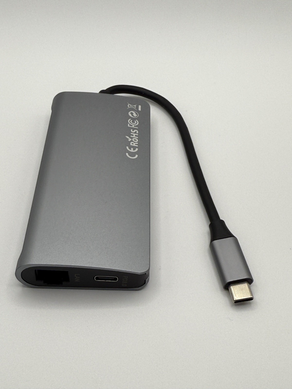 Goldenram USB-C Multiport Adapter USB 3.0 ×3 HDMI Micro SD PD 3.0 RJ45 NEW