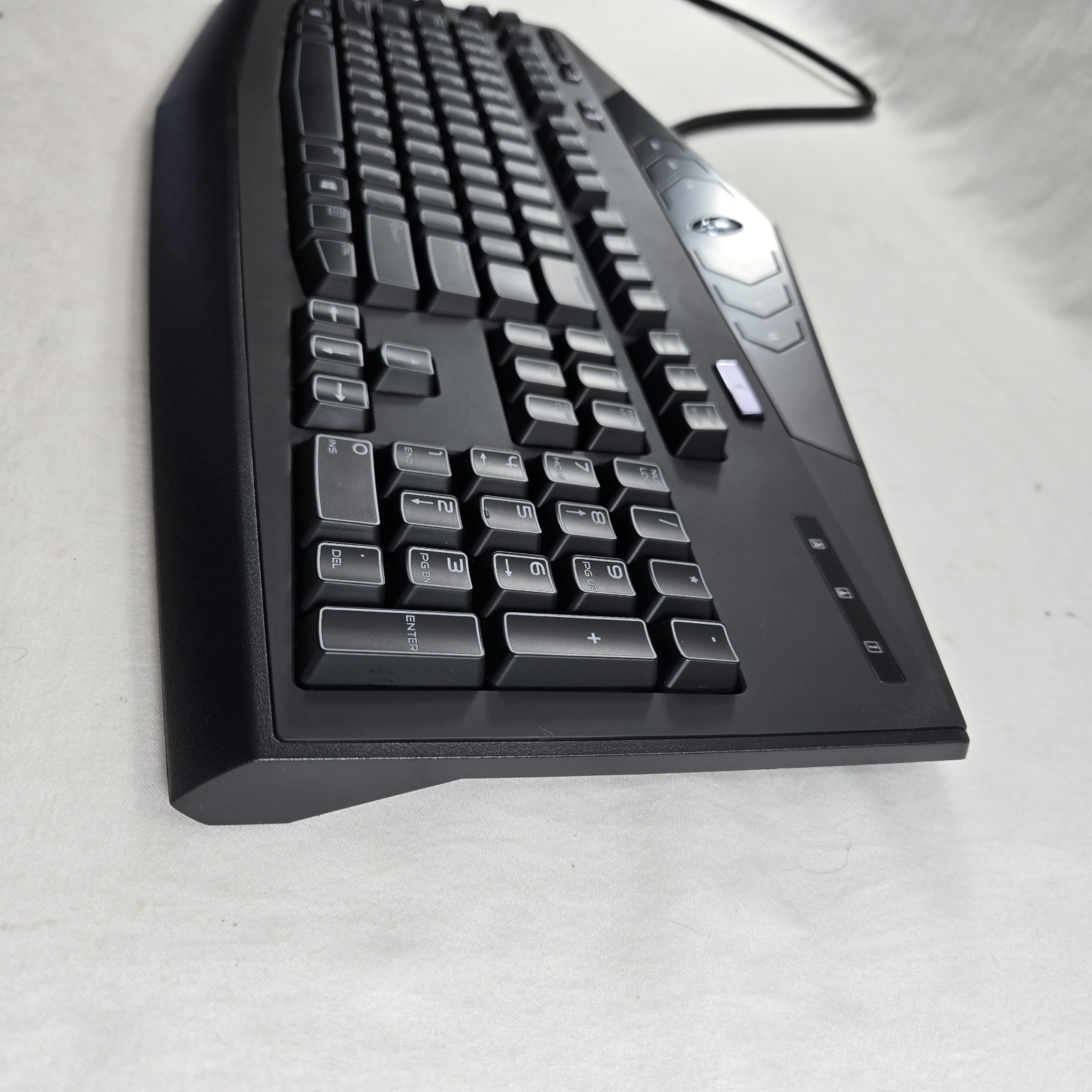 Dell Alienware KG900 TactX Gaming Illuminated Keyboard Y-U0008-O Wired Tested VG