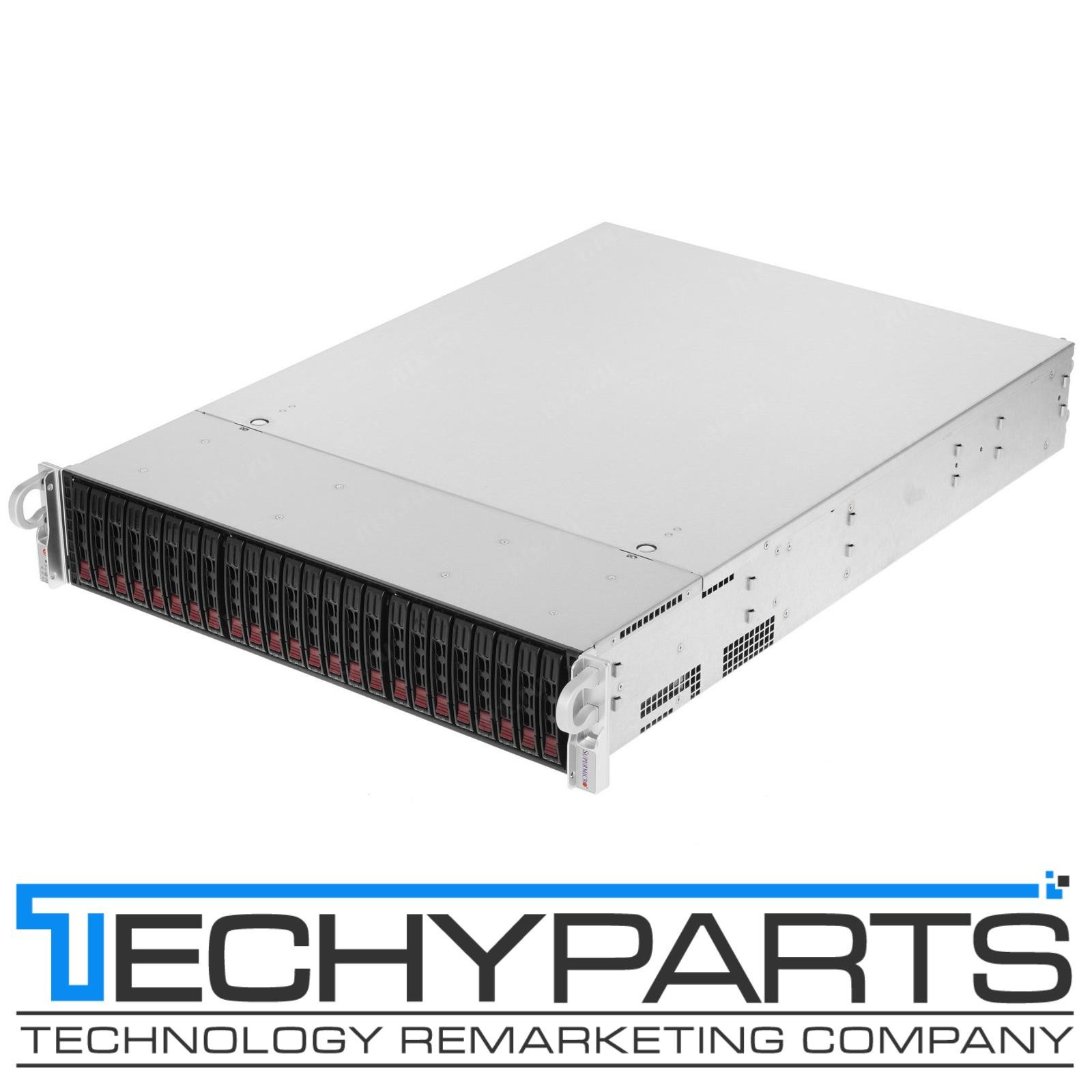 NEW Supermicro CSE-216BE1C4-R1K23LPB 24×2.5″ SAS3/4x NVMe 2x1200W 2U Chassis