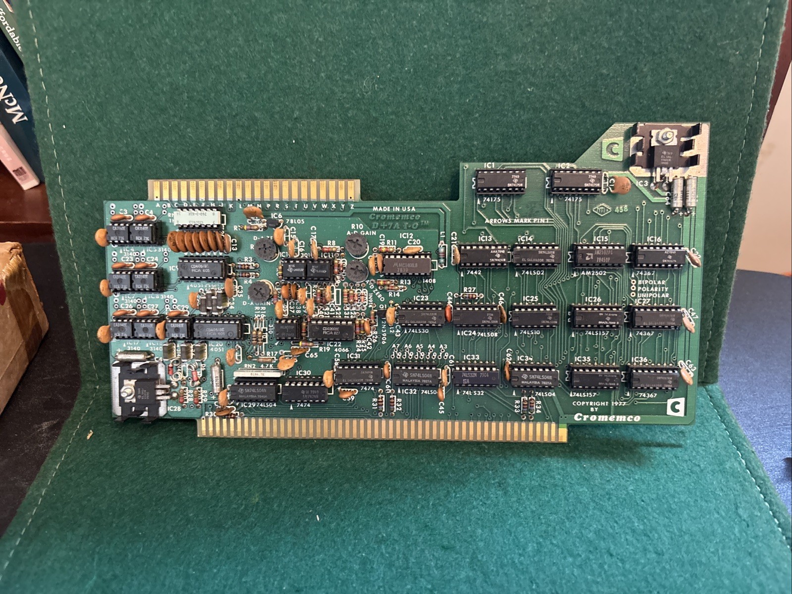 Cromemco D+7A I-O Vintage 1977 Computer Board Lot G