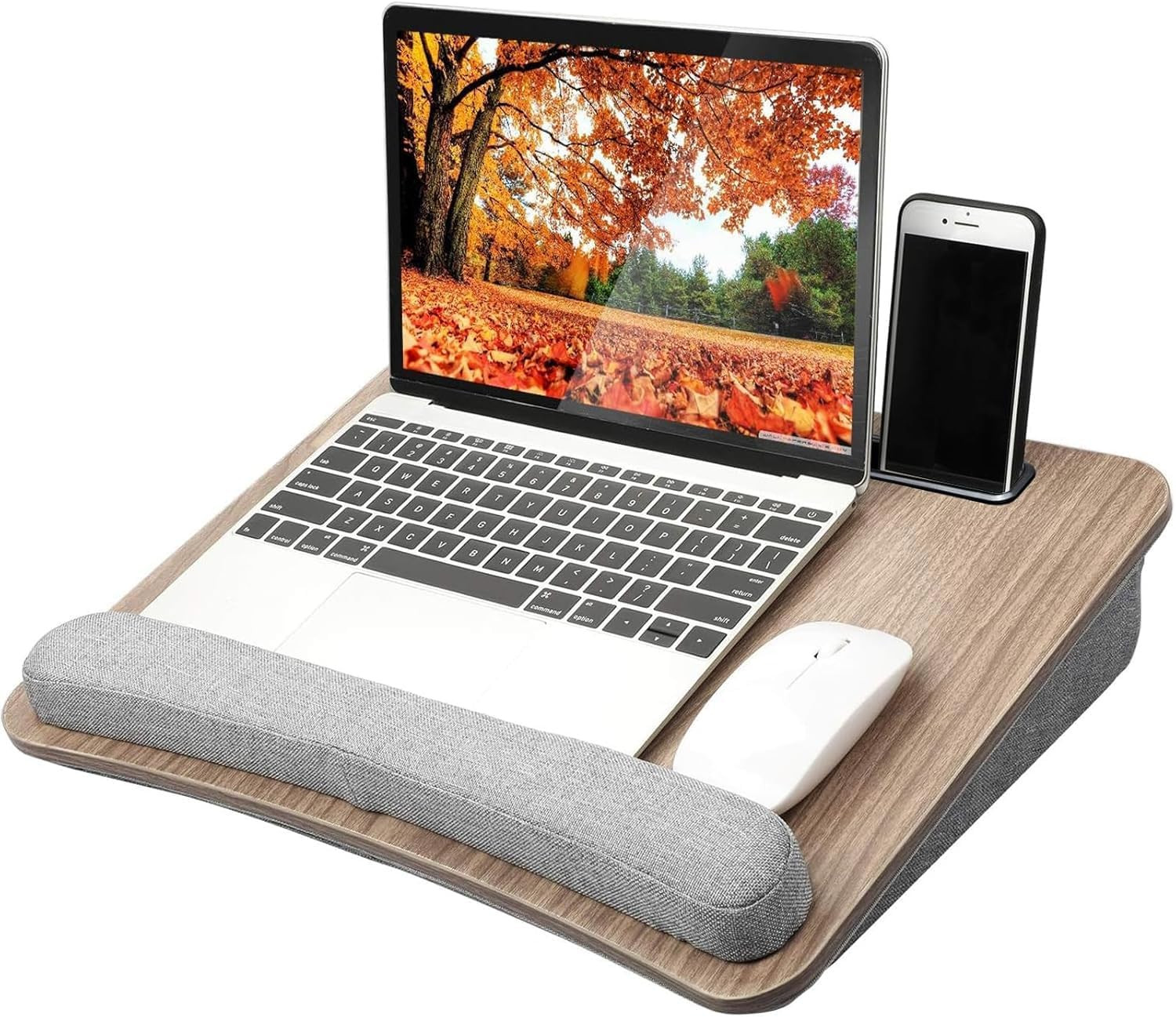 Laptop Lap Desk – Portable Lap Desk with Pillow Cushion, Fits up to 15.6 Inch La