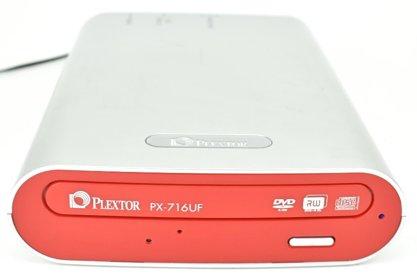 Plextor PX-716UF External DVD/CD Rewritable Drive 16x DVD+R DL USB 2.0 FireWire