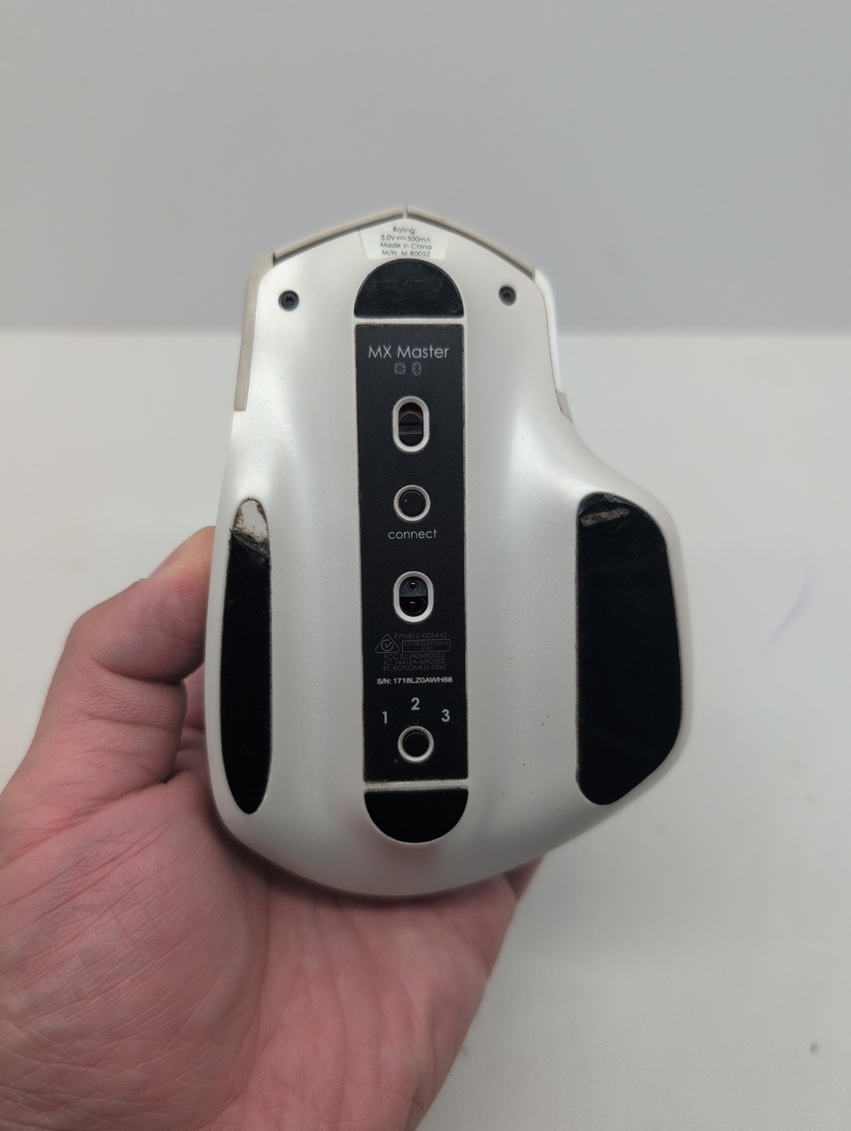 Logitech MX Master Wireless Mouse – 1st Gen – Pale gray with dongle