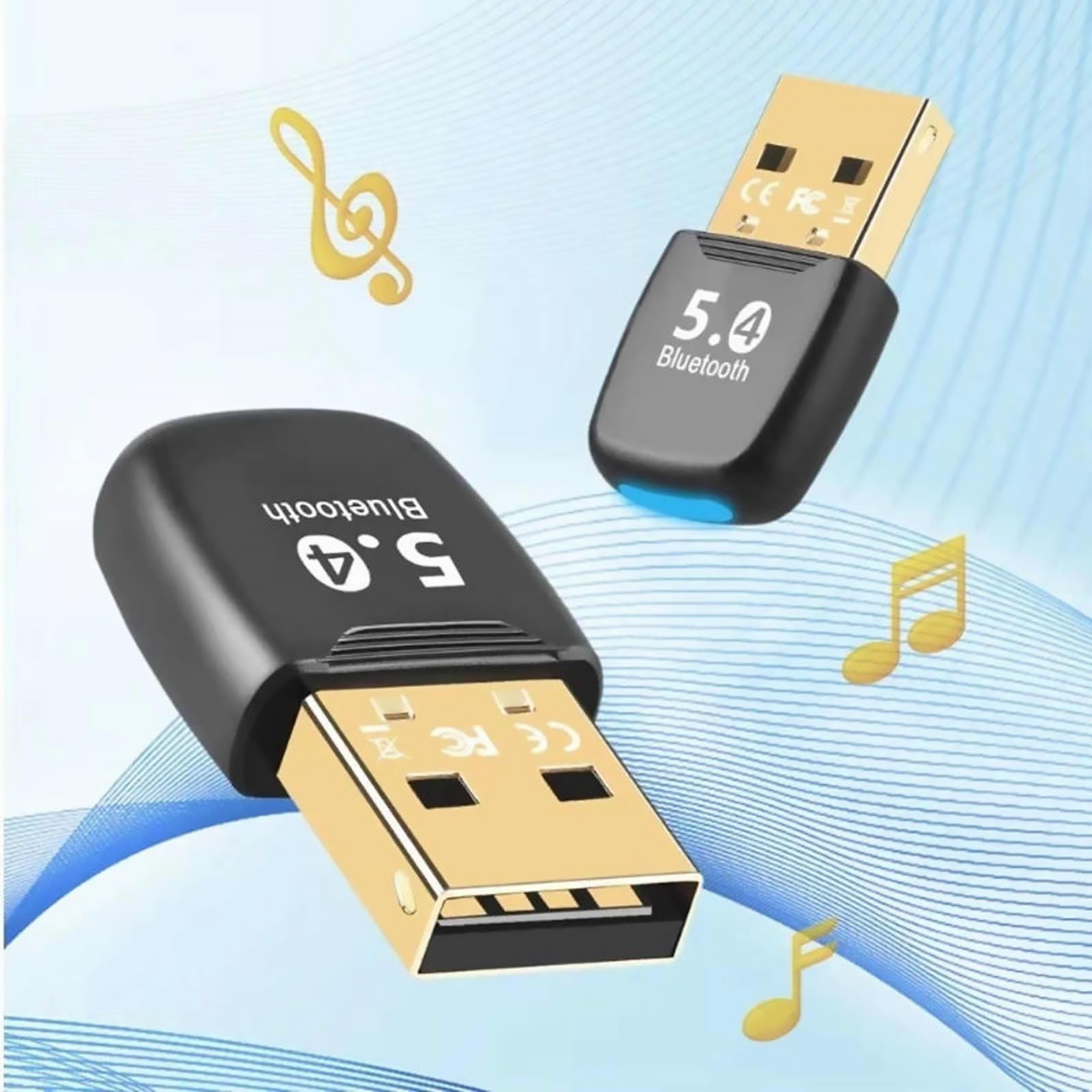 Wireless Bluetooth Adapter 5.4 USB for PC Laptop Quick Response Better Anti-Lag