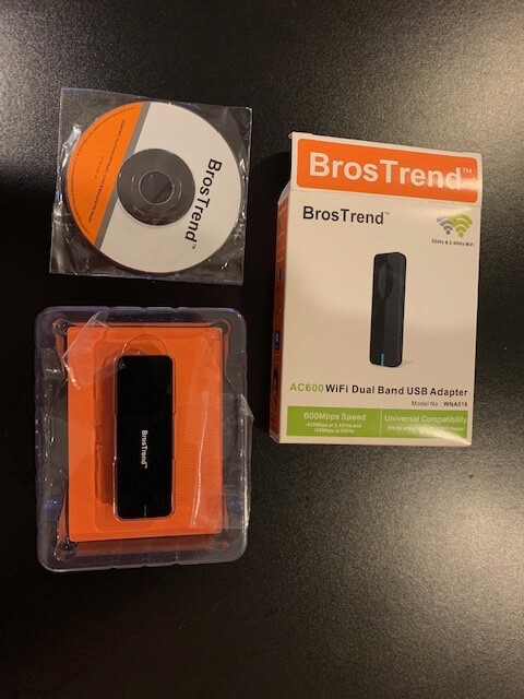 BrosTrend AC600 WIFI Dual Band USB Adapter Model WNA016