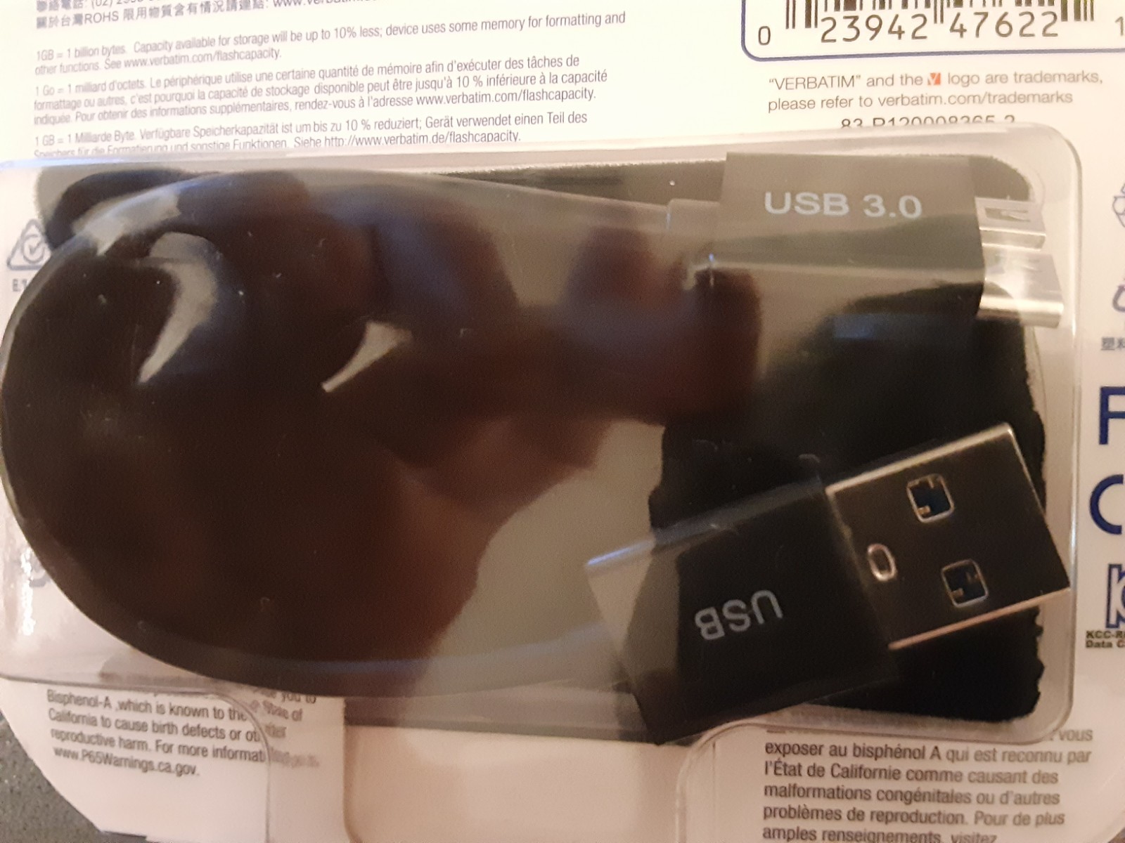 Verbatim External SSD Solid State Drive 128GB USB 3.0 – #47622 1712 – Brand New