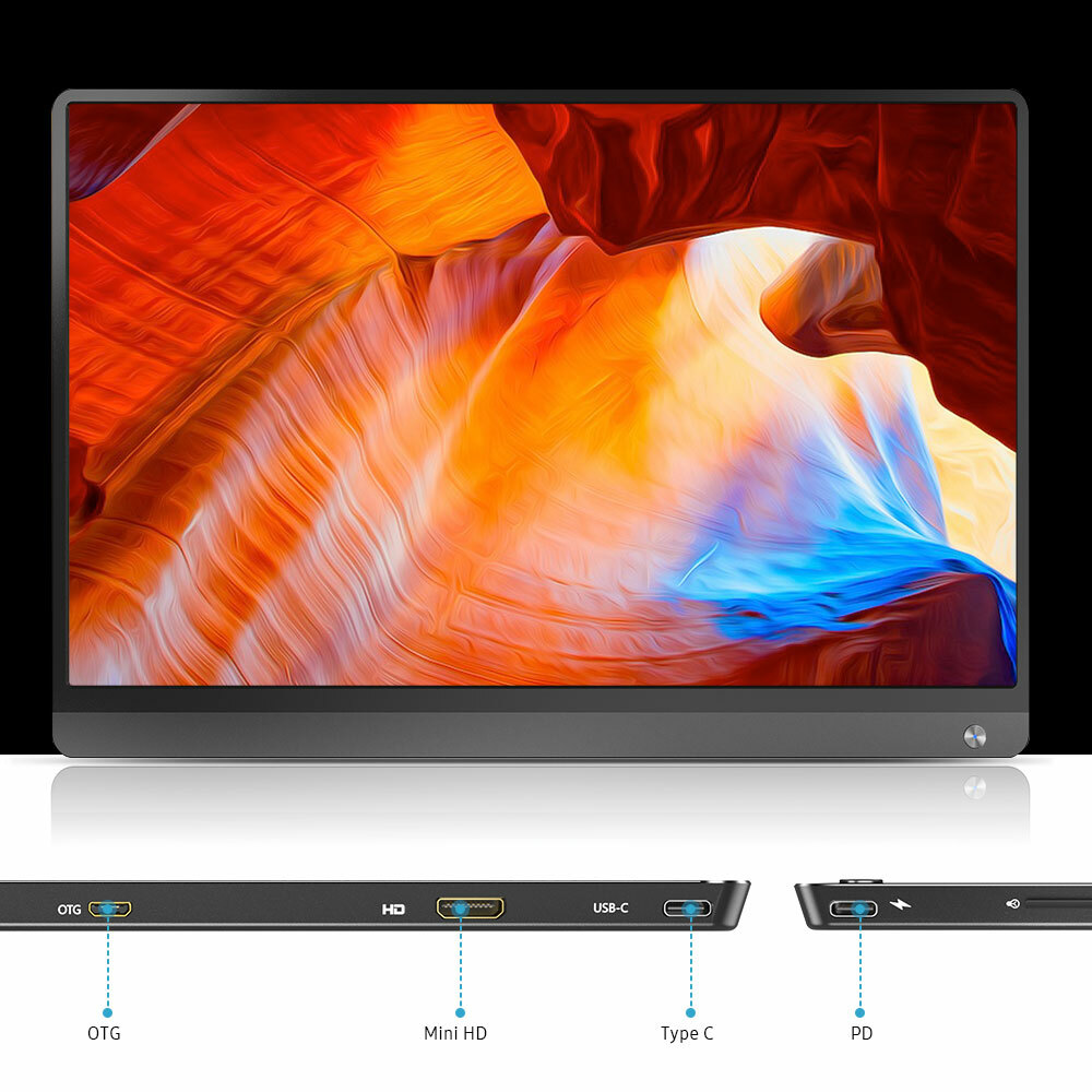 Touchscreen Battery 15.6″ Portable Monitor 1920*1080 Full HD USB C Second Screen
