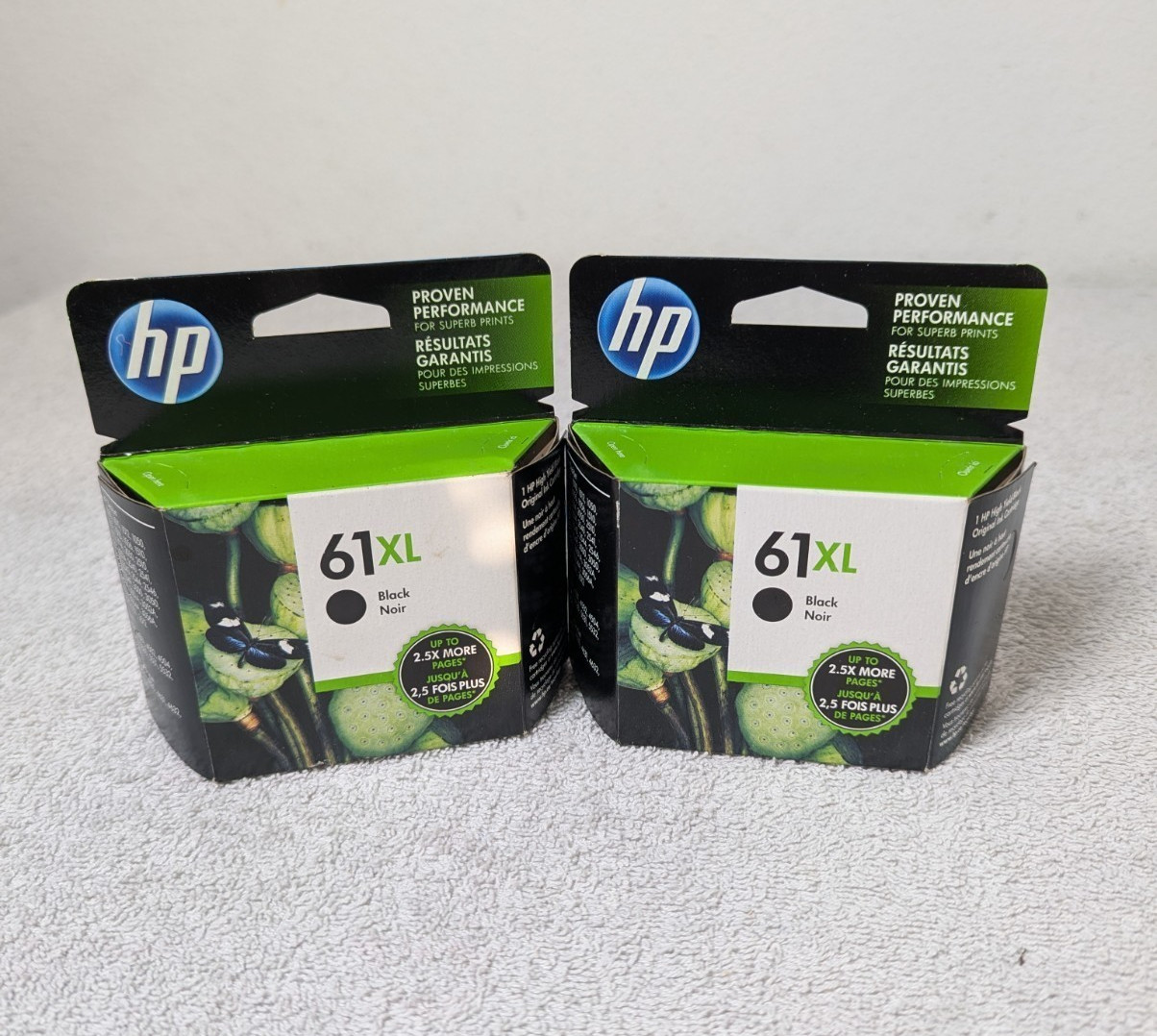 2 Pack OEM HP 61XL Black High Yield Ink Cartridge – CH563WN#140 New Original
