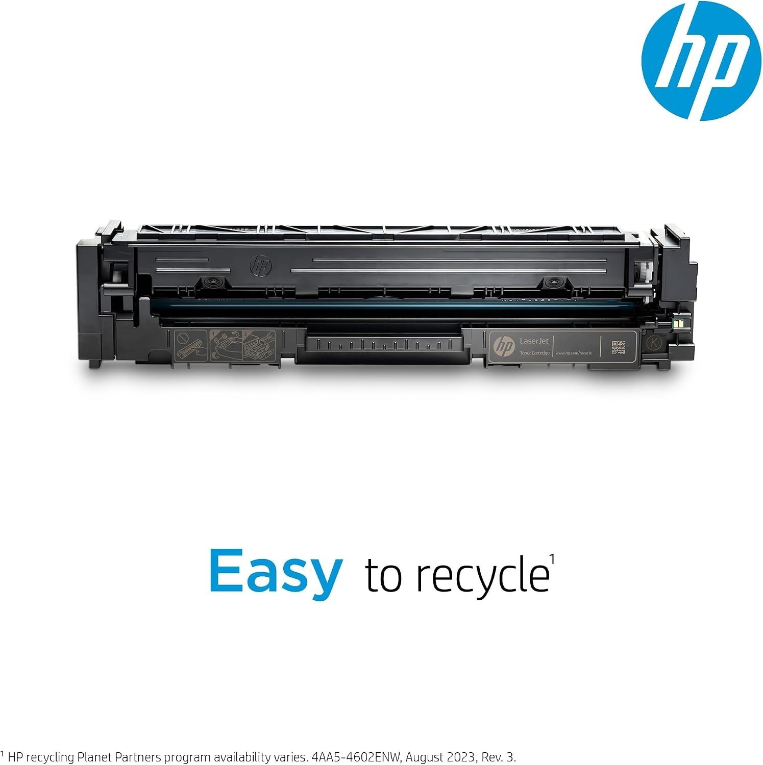 HP 206A Yellow Original LaserJet Toner Cartridge, W2112A